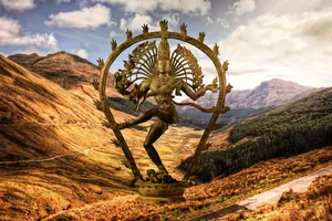 Mountains With Lord Shiva 8k Wallpaper