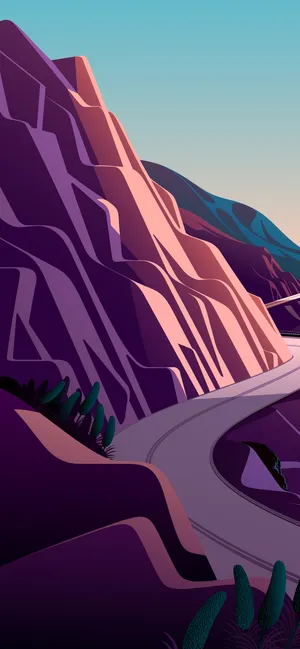 Mountainside Digital Art Iphone 12 Pro Wallpaper