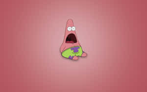 Mouth Open Patrick Aesthetic Spongebob Desktop Wallpaper