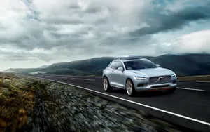 Moving Volvo Car Wallpaper