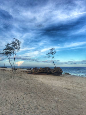 Mozambique Cloudy Beach Sky Wallpaper