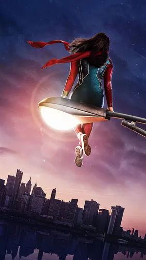 Ms. Marvel 4k Hd Mobile Wallpaper