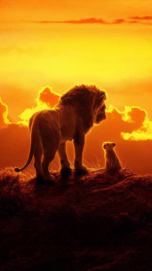 Mufasa And Simba 4k Ultra Iphone Wallpaper