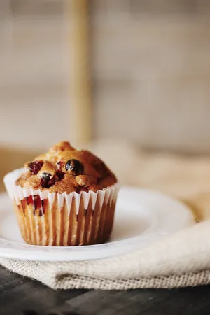 Muffin With Fruit Bits Wallpaper