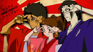 Mugen, Jin And Fuu - The Heroes Of Samurai Champloo Wallpaper