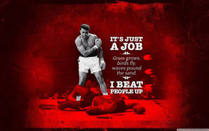 Muhammad Ali Boxing Quote Wallpaper