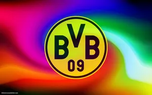 Multicolor Borussia Dortmund Logo Wallpaper