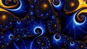 Multiple Organic Nautilus Fractal Design Wallpaper