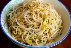 Mung Bean Sprouts Vegetable Stir Fried Recipe Wallpaper