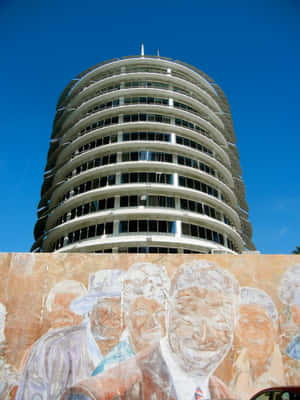 Murals On Capitol Records Building Wallpaper