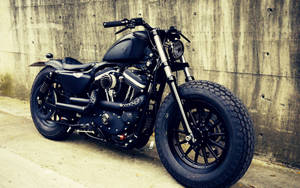 Muscular Bobber Motorcycle Wallpaper