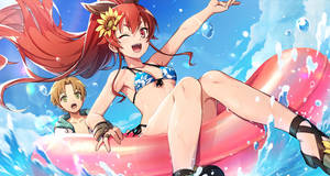 Mushoku Tensei Eris At Beach Wallpaper