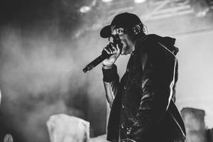 Music Artist Travis Scott Performs On Stage Wallpaper