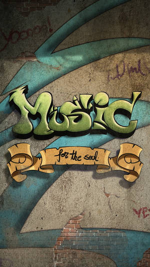 Music For The Soul Graffiti Iphone Wallpaper