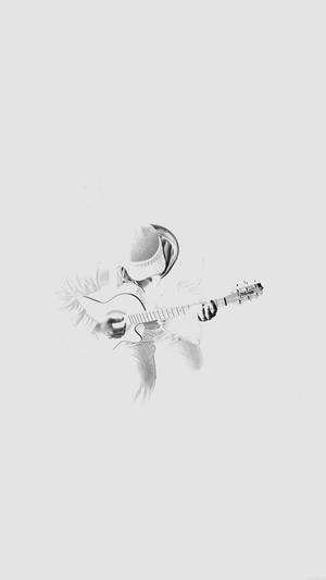 Musician Plain White Wallpaper