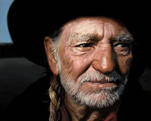 Musician Willie Nelson Close Up Photo Wallpaper