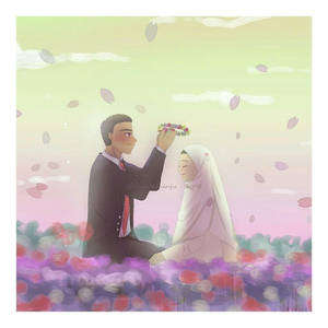 Muslim Couple Anime Wallpaper
