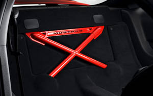 Mustang Hd Back Interior Red Wallpaper