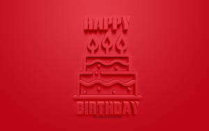 My Birthday Greeting In Red Wallpaper