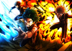 My Hero Academia Deku And Todoroki Wallpaper