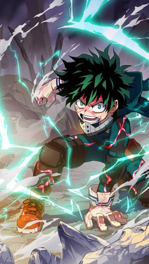 My Hero Academia Phone Izuku Midoriya Wallpaper