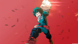 “my Hero Academia’s Deku Is Always Ready For Adventure!” Wallpaper