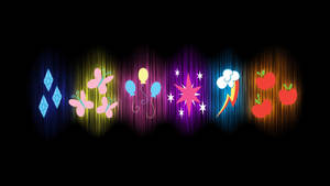 My Little Pony Cutie Marks Wallpaper