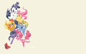 My Little Pony Desktop Minimalist Yellow Wallpaper