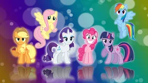 My Little Pony Mane 6 Photo Wallpaper