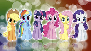 My Little Pony With Bubbles Desktop Wallpaper