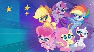 My Little Pony With Stars Desktop Wallpaper