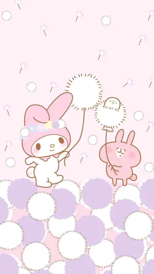 My Melody And Kanahei: Best Friends Wallpaper