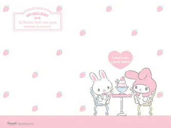 My Melody Laptop – Ready To Make Your Workday A Little Sweeter Wallpaper