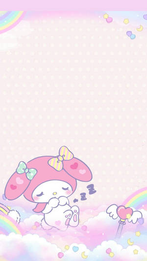 My Melody Sleeping Wallpaper