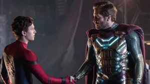 Mysterio And Tom Holland Wallpaper