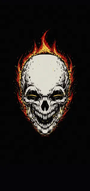Mysterious And Captivating Galaxy Skull Wallpaper