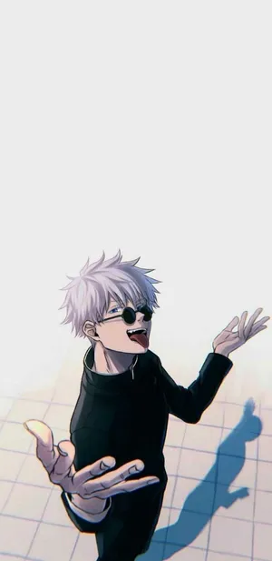 Mysterious Aura, Tongue-out Gojo Pfp Wallpaper