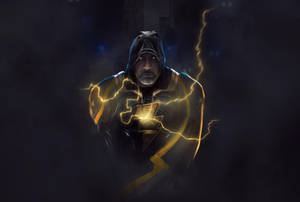 Mysterious Black Adam Fan Art Wallpaper