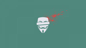 Mysterious Hacker Mask In A Digitized World Wallpaper