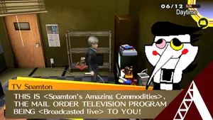 Mysterious Spamton In The Neon World Wallpaper