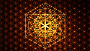 Mystical Beauty Of The Flower Of Life Wallpaper