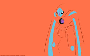 Mystical Deoxys In Outer Space Wallpaper