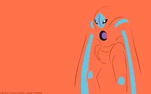 Mystical Deoxys In Outer Space Wallpaper