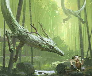 Mystical_ Encounter_in_ Forest.jpg Wallpaper