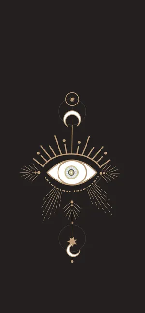 Mystical Evil Eye Iphone Wallpaper Wallpaper