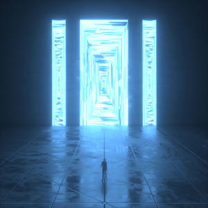 Mystical Glowing Portal Illusion Wallpaper