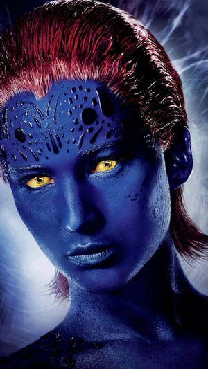 Mystique With Cold Stare Wallpaper