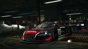 N F S World Audi R8 Garage Scene Wallpaper