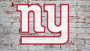 N Y Giants Logo Brick Wall Background Wallpaper