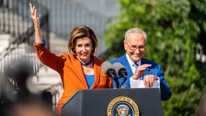 Nancy Pelosi Celebrating Wallpaper